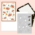 thumbnail image 6 of 2PCS Pumpkin Carbon Steel Background Plate 2x3Inch Thanksgiving Maple Leaf Carbon Steel Stencil for Card Making Embossing DIY Christmas Decor, 6 of 9