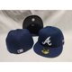 thumbnail image 3 of MLB Atlanta Braves Fitted Sombrero Hombres Mujeres Gorra De Béisbol Completa Cerrada Ajuste Hip Hop, 3 of 3