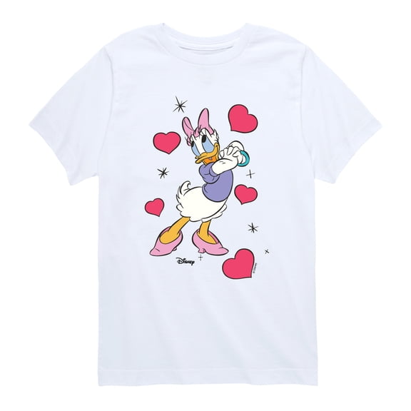 Disney - Daisy Hearts - Youth Boys Short Sleeve Graphic T-Shirt