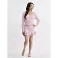 thumbnail image 2 of No Boundaries Pointelle Sleep Skort, Women’s, Sizes XS to XXL, 2 of 5