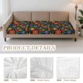 thumbnail image 2 of Xoenoiee Bohbo Flower Print 3 Pieces Couch Cushion Covers Stretch Sofa Covers Washable Couch Covers Non-Slip Individual Seat Cushion Slipcovers, 2 of 7