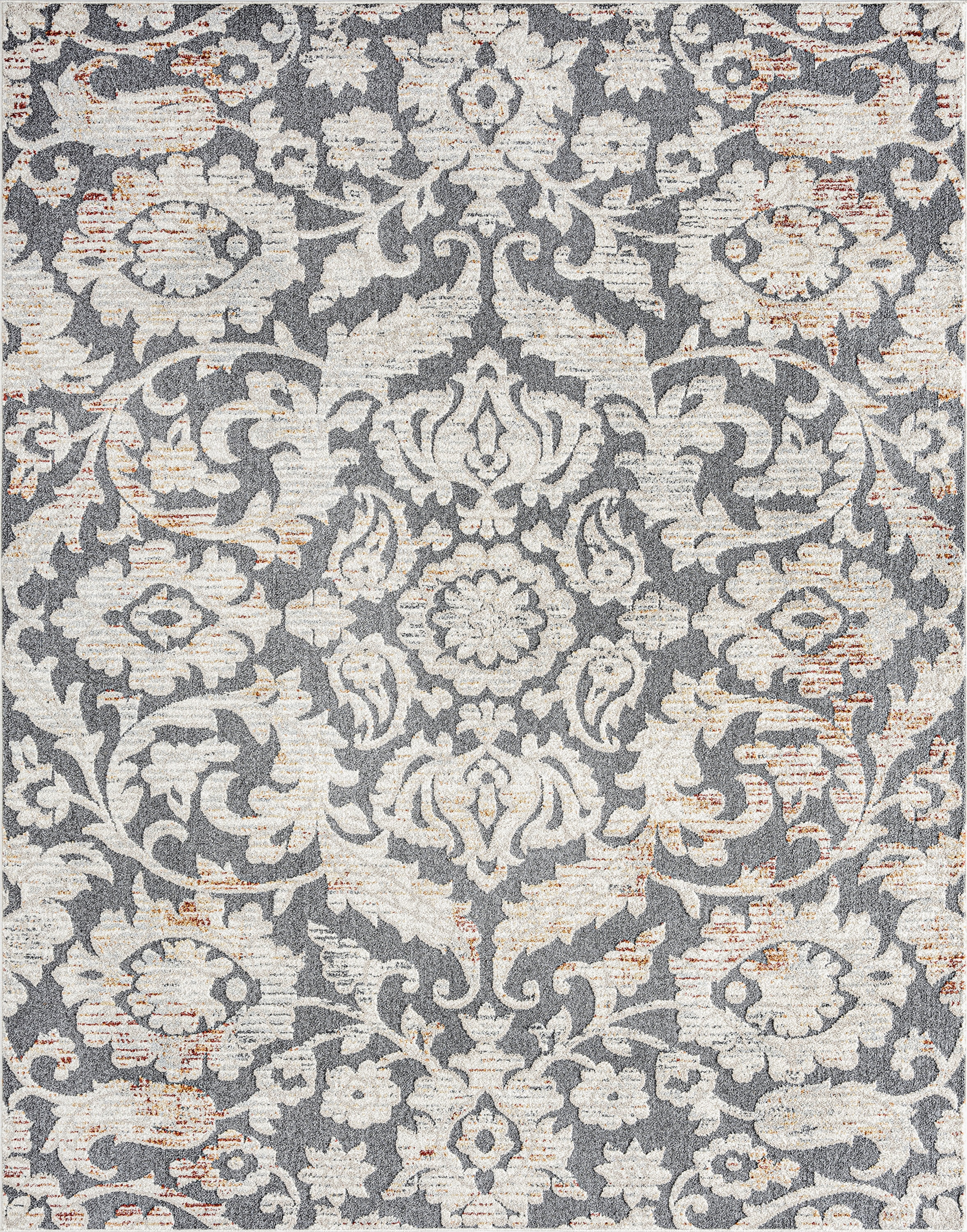 Bliss Rugs Transitional Area Rug, Floral Indoor Rugs for Living Room, Dining Room, Bedroom | Cream, 5' x 8' (5'3''x7'3'')