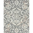 thumbnail image 3 of Transitional 8x10 Area Rug (7'11'' x 10'3'') Floral Cream, Gray Living Room Easy to Clean, 3 of 10