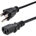 thumbnail image 4 of 10ft (3m) Computer Power Cord, NEMA 5-15P to C13, 10A 125V, 18AWG, Black Replacement AC Power Cord, Printer Power Cord, PC Power Supply Cable, Monitor Power Cable, 4 of 7