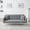 Gray, variant on 72" Plush Fleece Loveseat Sofa, Small Loveseat with sturdy wood and metal frame, Traditional Sofa with easy assembly for living room apartment loft, Green