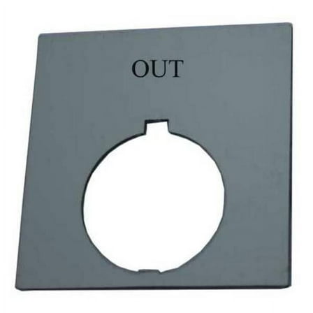 Eaton Legend Plate,Square,Out,Black HT8SP27