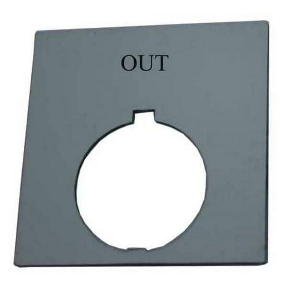 Eaton Legend Plate,Square,Out,Black HT8SP27