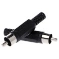 thumbnail image 2 of MesaSe 20 Pcs Black Red Solder RCA Male Plug Audio Video Adapter Connector, 2 of 3