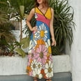 thumbnail image 3 of Nostalgic Vintage Floral Sleeveless Dress Female Clothing Dress Women Summer 2025 Dress, 3 of 6