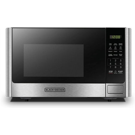 BLACK+DECKER 0.9 Cu.ft Countertop Microwave Oven in Stainless Steel