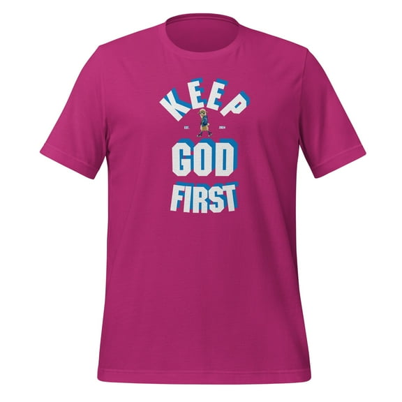 Keep God First Faith Based Apparel T-Shirt - Bold & Uplifting Design