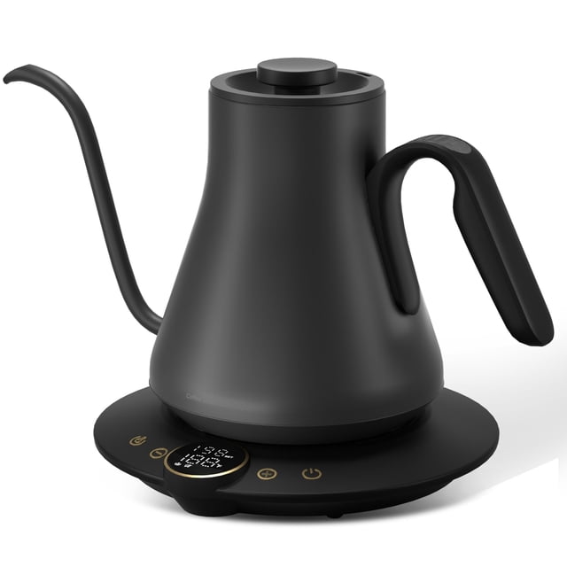 Cocinare FLOW B9 Gooseneck Electric Kettle, Precise Temperature Control for Pour-Over Coffee & Tea Brewing, Stainless Steel Interior, Rapid Heating f