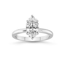 IGI Certified 2 Carat Marquise Shape Lab Grown Diamond Engagement Ring | 14K White Gold | Malissa Solitaire Diamond Ring | FG-VS1-VS2 Quality Friendly Diamonds