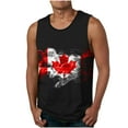 thumbnail image 2 of Gilet Imprimé pour Hommes Sans Manches Col Rond Décontracté Chandail Polyester 1 Pce, 2 of 4
