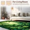 thumbnail image 2 of Flatwoven High Traffic Area Rug, Jungle Canopy Runner Lush Tropical Foliage Art, Non Slip, Stain Resistant, Washable Area Rugs for Living Room, Bedroom(Green, 4X6), 2 of 8