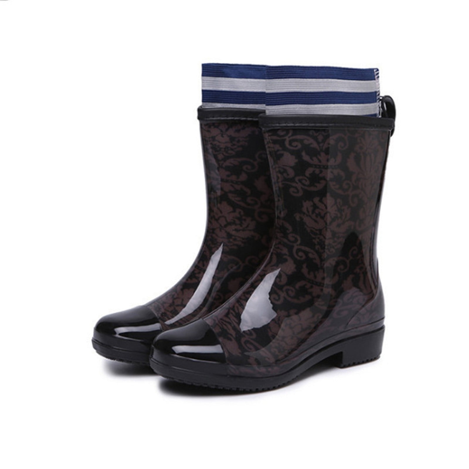 Wowcloth Waterproof Rain Boots for Women – Anti-Slip Durable Design with Fashionable Mid-Calf Style for Outdoor Activities & Wet Weather