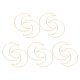 thumbnail image 5 of KAKOWELY 10Ud Aros Metálicos Dorados Para Manualidades Con Lunar Para Atrapasueños Y, 5 of 8