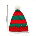 thumbnail image 3 of Christmas elf knitted hat, Christmas plush Hat-holiday Christmas Hat, Christmas accessories, 3 of 4