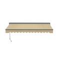 thumbnail image 2 of Semi-Cassette Motorized LED Luxury Patio Awning - 13 x 10 Ft - Desert Sand - Moroccan Collection, 2 of 7