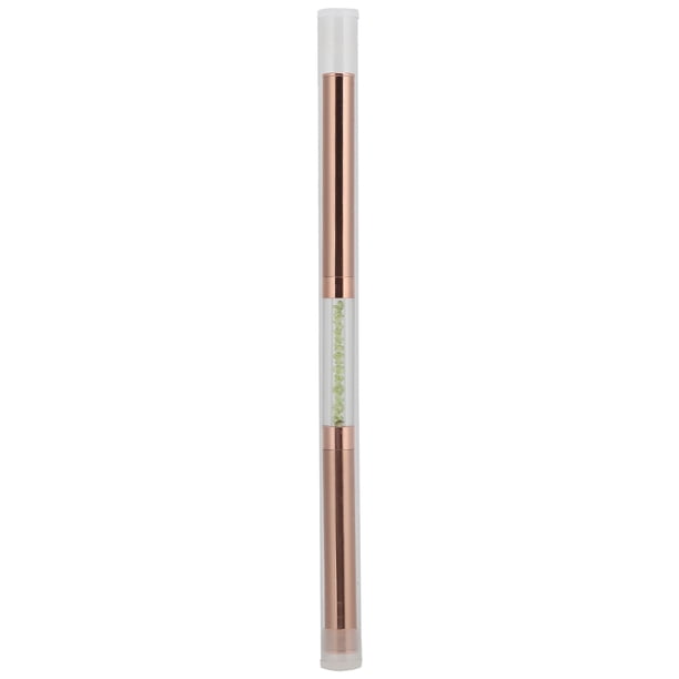 Bolígrafo de puntos de doble extremo, punta de cera, herramienta de recolección de diamantes de imitación, bolígrafo de puntos, herramienta de manicura para decoración de uñas (verde)