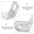 thumbnail image 3 of unbranded 10Ud Soportes En L De Hierro Para Muebles Color Plata Con Redondeada Y Ajustable Para Estantes, 3 of 7
