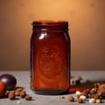 thumbnail image 3 of Amber Glass Mason Jars, 32oz Wide Mouth Jars 6 Pcs, Air Tight, Leak Resistant, Large Canning Jars, Quart Mason Jars for Canning, Storing Food, Spices, Meal Prep and Overnight Oats, 3 of 8