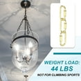 thumbnail image 4 of Chain Connectors, 4mm Thick Quick Link Screw Lock Oval Clips for Chandelier Pendant Lights, Pale Gold, Pack of 3, 4 of 7