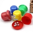 thumbnail image 4 of 1 Set Dice Cup Set With Tray/Lid 5 Dices Plastic Poker Shaking Cup Gambling Dice Box For Drinking Board Game Casino(Random Color), 4 of 7