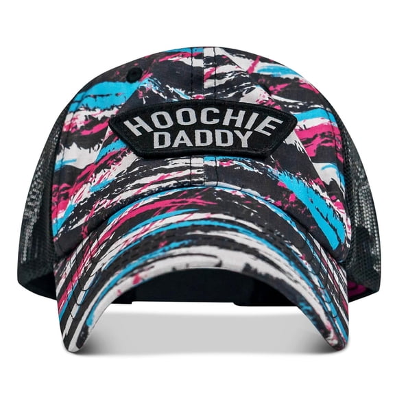Ripstop Hoochie Daddy Arched Patch Low Profile Snapback Hat Spring Break Tiger Stripe Camo
