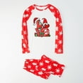 thumbnail image 2 of Odeerbi Christmas Pajamas For Family Men Parent-child Warm Set Printed Home Wear Two-piece Dad Set Red, 2 of 9