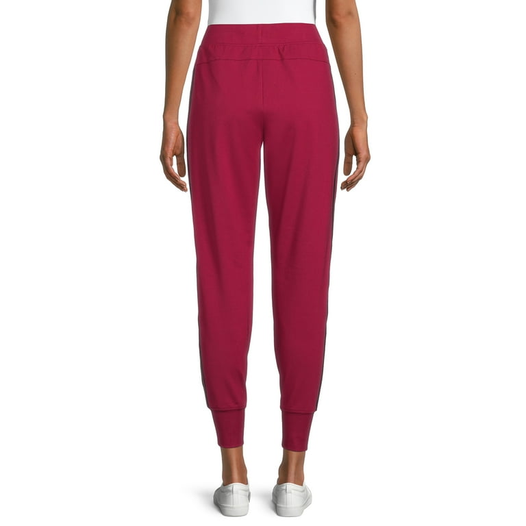 Athletic Works Women's Jogger Track Pant with Side Retro Stripes