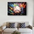 thumbnail image 6 of Baseball Wall Art Colorful Sport Poster Nature Poster Decoration Print on Canvas Pictures for Bedroom Artwork for Bathroom Vertical Wall Hanging, 6 of 6