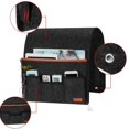 thumbnail image 5 of Bolsa para reposabrazos de sillón, organizador de fieltro para silla colgante, soporte para mando a distancia de sofá con 5 bolsillos para teléfono, iPad, revista, 5 of 5