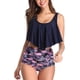 thumbnail image 1 of Trajes de baño de bikini sin espalda lindos de cintura alta para mujer Conjuntos de trajes de baño de dos piezas,M, 1 of 5