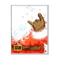 thumbnail image 3 of Designart Christmas Holiday Fancy Santa Claus VI Traditional Floating Frame Wall Art, 3 of 4