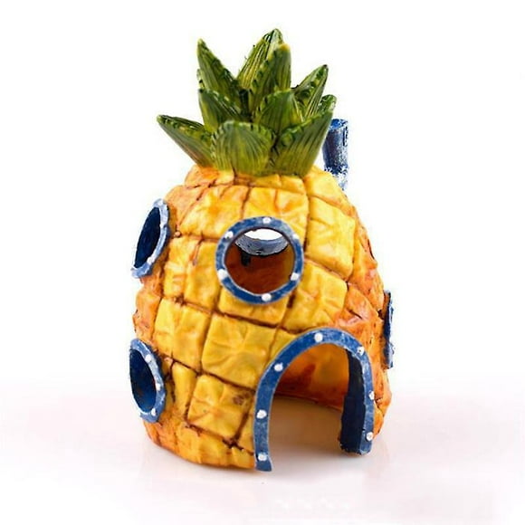 Spongebob Pineapple House Aquarium Ornament - Officially Licensed - 6 Inch Full Color - Perfect for Fish Swimming