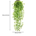 thumbnail image 2 of BingTong Artificial Hanging Ivy Vine Plant, Faux Round Leaf Green Wall Hanging Basket Foliage, No Maintenance Fake Trailing Greenery for Indoor Wall Decor B, 2 of 7