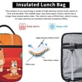 thumbnail image 3 of Lsque Bluey Pattern Insulated Lunch Bag – Lunch Box with Thick Insulation & Food-Grade PEVA Lining, Functional Compartments & Detachable Handle, 3 of 7