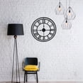 thumbnail image 3 of Reloj de Pared Grande Decorativo Vintage Elegante de Acero Inoxidable Roma Gaon, 3 of 8