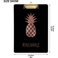 thumbnail image 3 of FMSHPON Rose Gold Pineapple Clipboard Hardboard Wood Nursing Clip Board and Pull for Standard A4 Letter 13x9 inches, 3 of 8