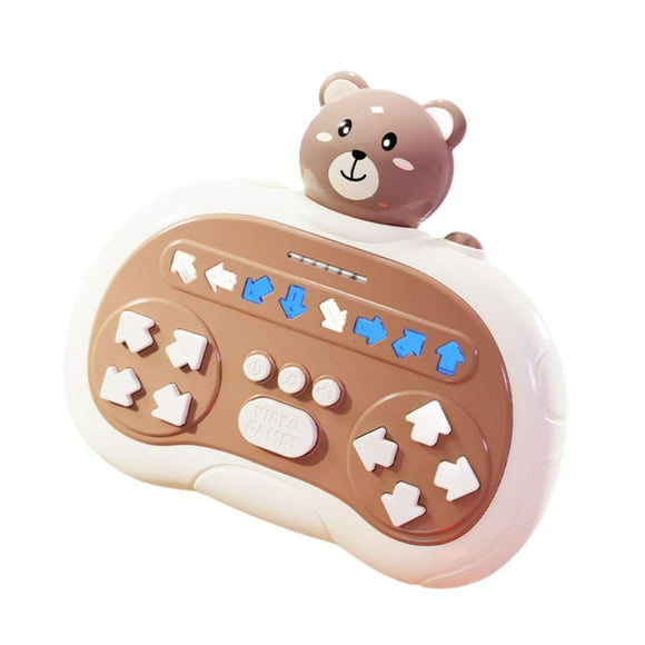 Máquina de juego de rompecabezas portátil Strade Fareast Limited, juego de música educativo, Oso, 12,7 cm x 11 cm x 4 cm