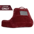 thumbnail image 4 of Husband Pillow Original Standard+ Pillow Cover Only Maroon Color - Washable/Removable Replacement Soft Microplush Pillow Case for Standard Size Reading Pillow w/ Long Zipper, Back and Side Pockets, 4 of 8