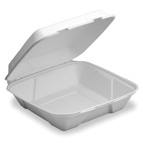 Ecosource-Medium 1-Compartment Fiber Hinged Container, 200-Count Case