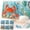 F, variant on DIY Ocean Life Pearl Art Painting Kit with Frame Pre Framed Wooden Gem Diamond Art Painting Desktop Crafts for Adults, Sea Animal Home Office Wall Decor Gift, 7.87x7.87 Inch(H)