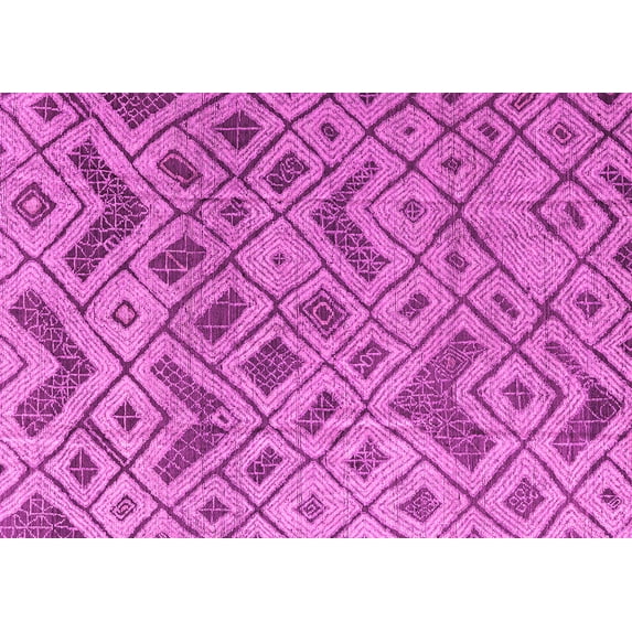 Ahgly Company Indoor Rectangle Abstract Pink Modern Area Rugs, 2' x 4'