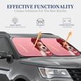 thumbnail image 7 of Picia Puppy Peeking Through Pink 2 Piece Car Windshield Sun Shade Foldable | Foldable Sun Shield for Front Window Blocks UV Rays and Keeps Your Vehicle Cool-Large, 7 of 7