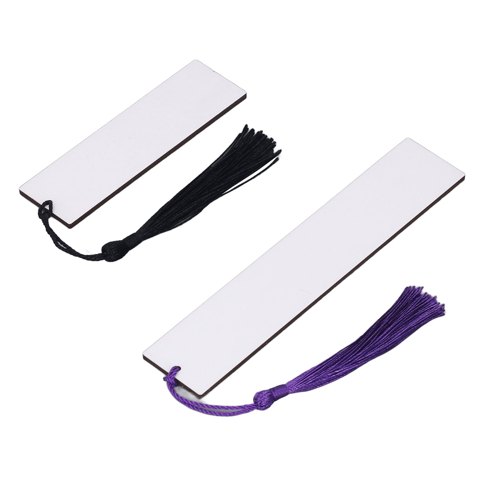 Marque-pages Vierges En Papier - Lot De 60 + 100 Pompons - 14x5 Cm - Pour DIY, Étiquettes Cadeaux, Loisirs Créatifs