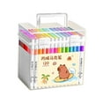 thumbnail image 4 of segolike 120Pcs Acrylic Paint Markers Washable Drawing Markers for Stone Canvas Glass, 4 of 9