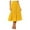 Yellow, variant on WENWU Women Fashionable Casual Versatile Loose Half Skirt Denim Midi Skirts Pencil Skirts for Women Knee Length