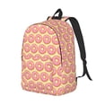 thumbnail image 2 of Balery Donuts With Pink Glaze Vintage Canvas Backpack for Men and Women - Large Capacity, Durable Travel Laptop Bag for School, Work, Hiking, and Outdoor Activities-Medium, 2 of 7